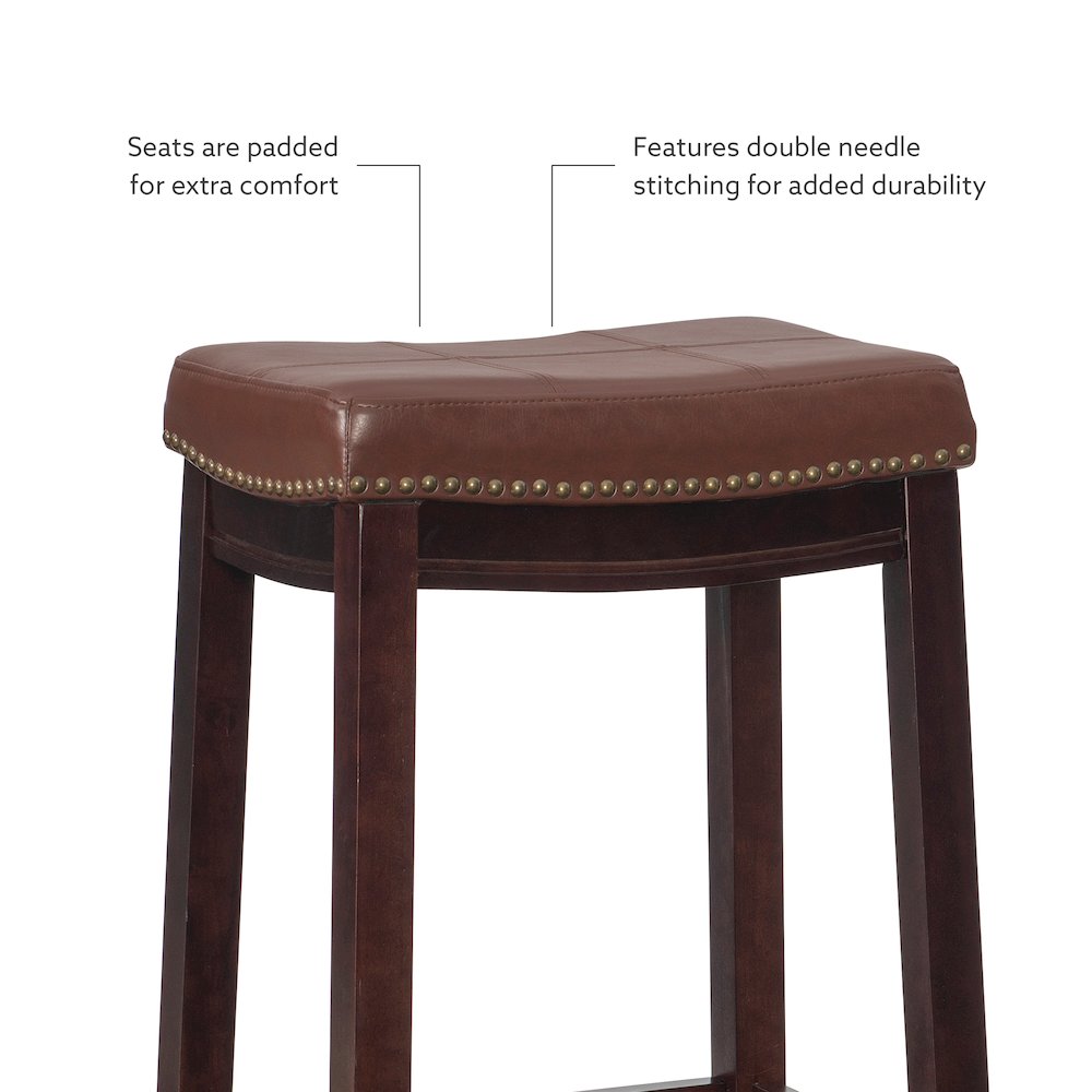 Claridge 3Pc Bar Set Brown Cognac. Picture 8