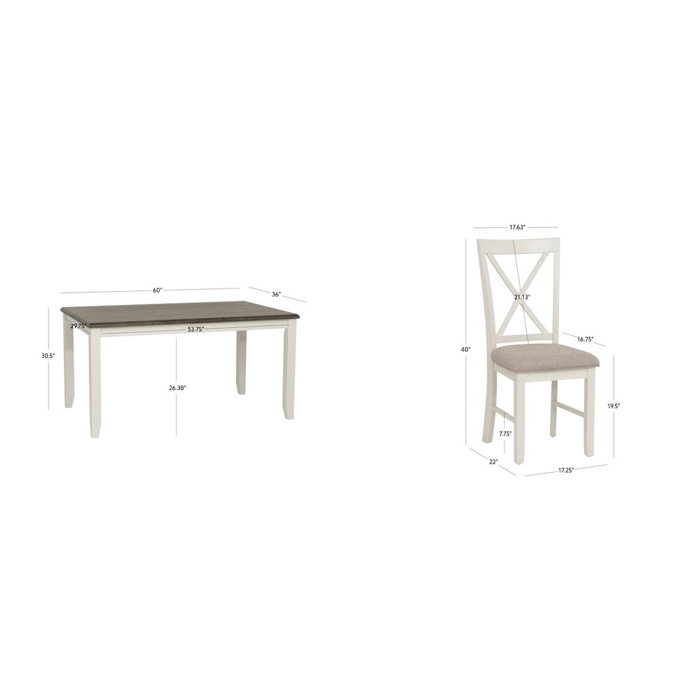 Jane Grey 5 Piece Dining Set. Picture 9