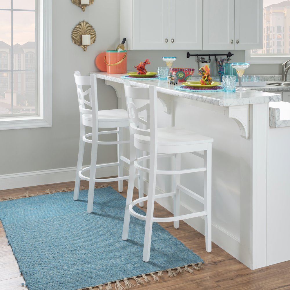 Teresa Barstool White Set Of 2. Picture 3