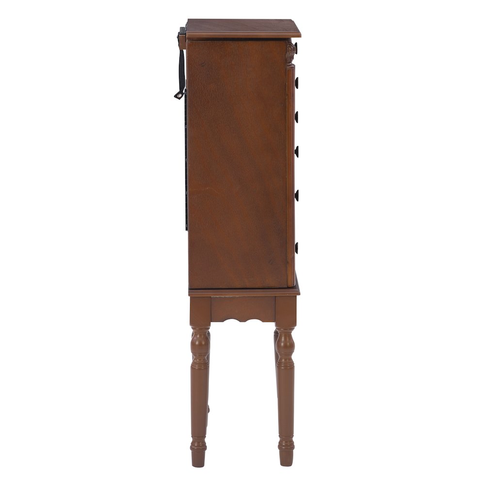 Deep Cherry Jewelry Armoire. Picture 7