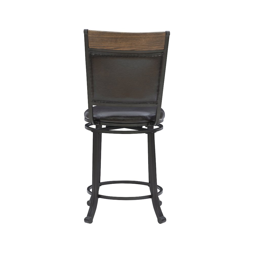 Franklin Swivel 24 inch Counter Stool Brown. Picture 8