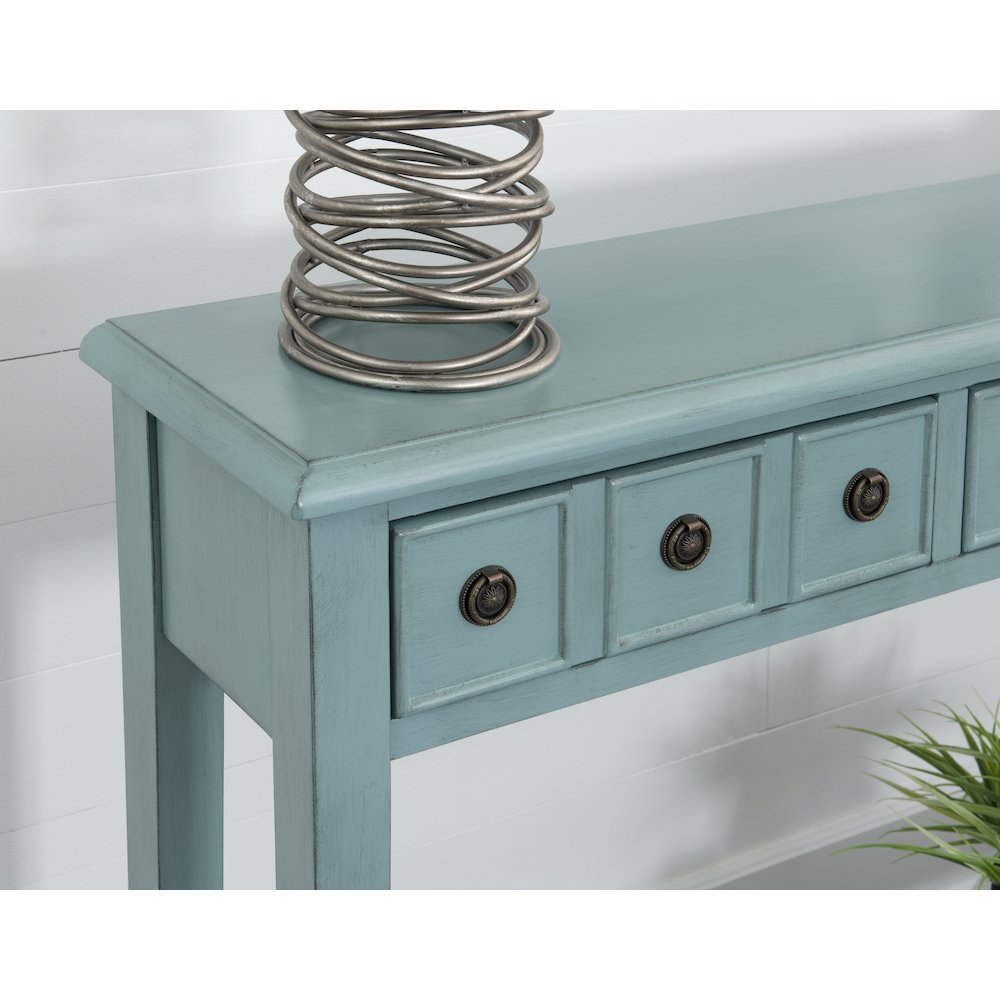 Sadie Teal Long Console. Picture 5