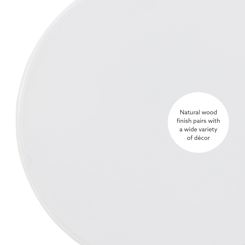 Adeline Round Accent Table White. Picture 10