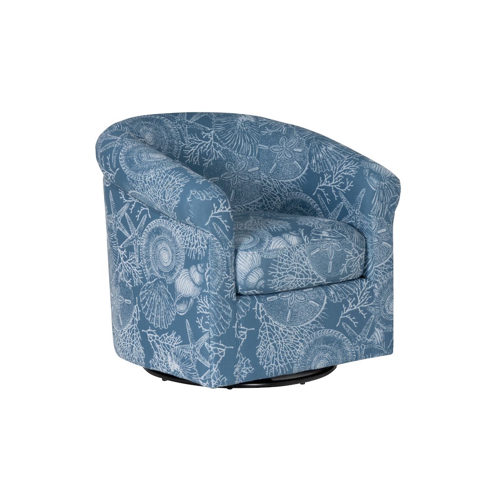 Bonnie Swivel Club Chair, Coastal. Picture 6