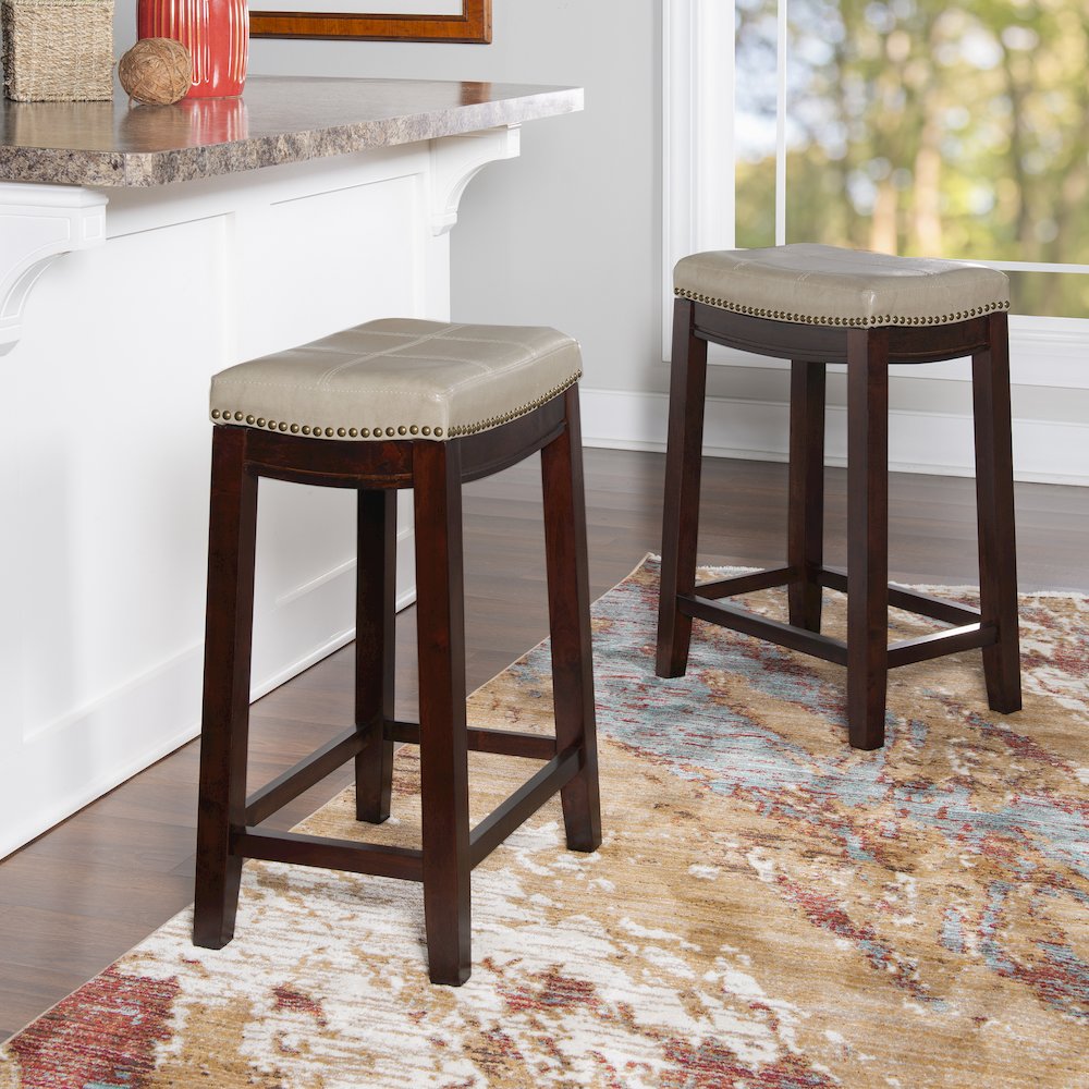 Claridge 2 Pk Beige Counter Stool. Picture 3