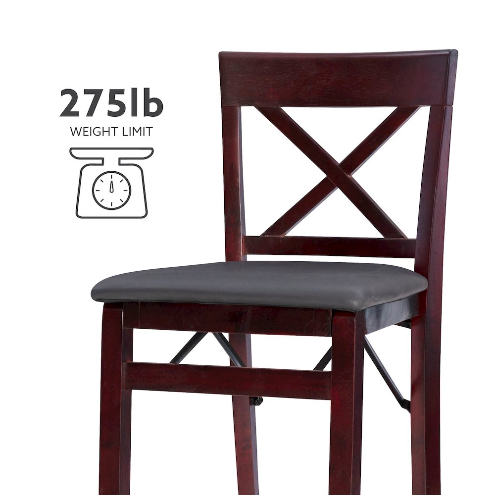 Triena 30 In X Back Folding Bar Stool. Picture 16