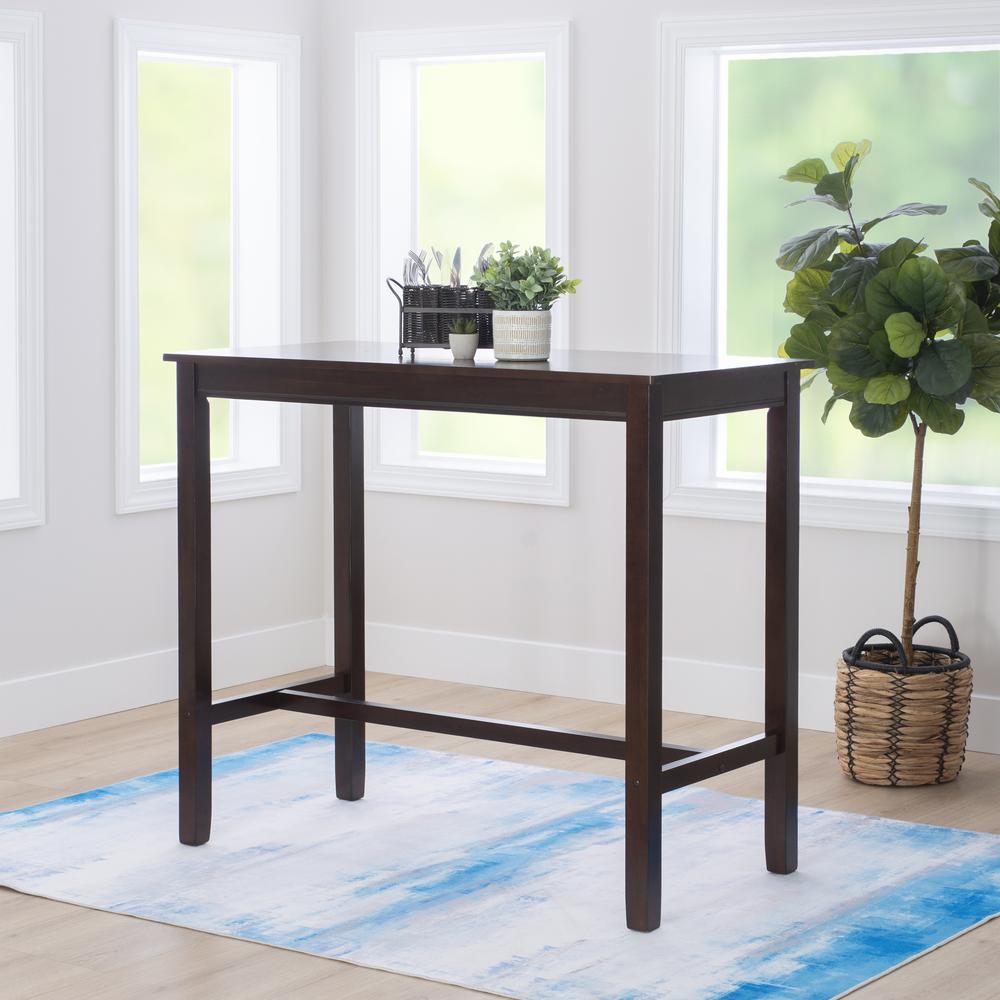 Claridge 42 Inch Bar Height Pub Table, Walnut. Picture 5