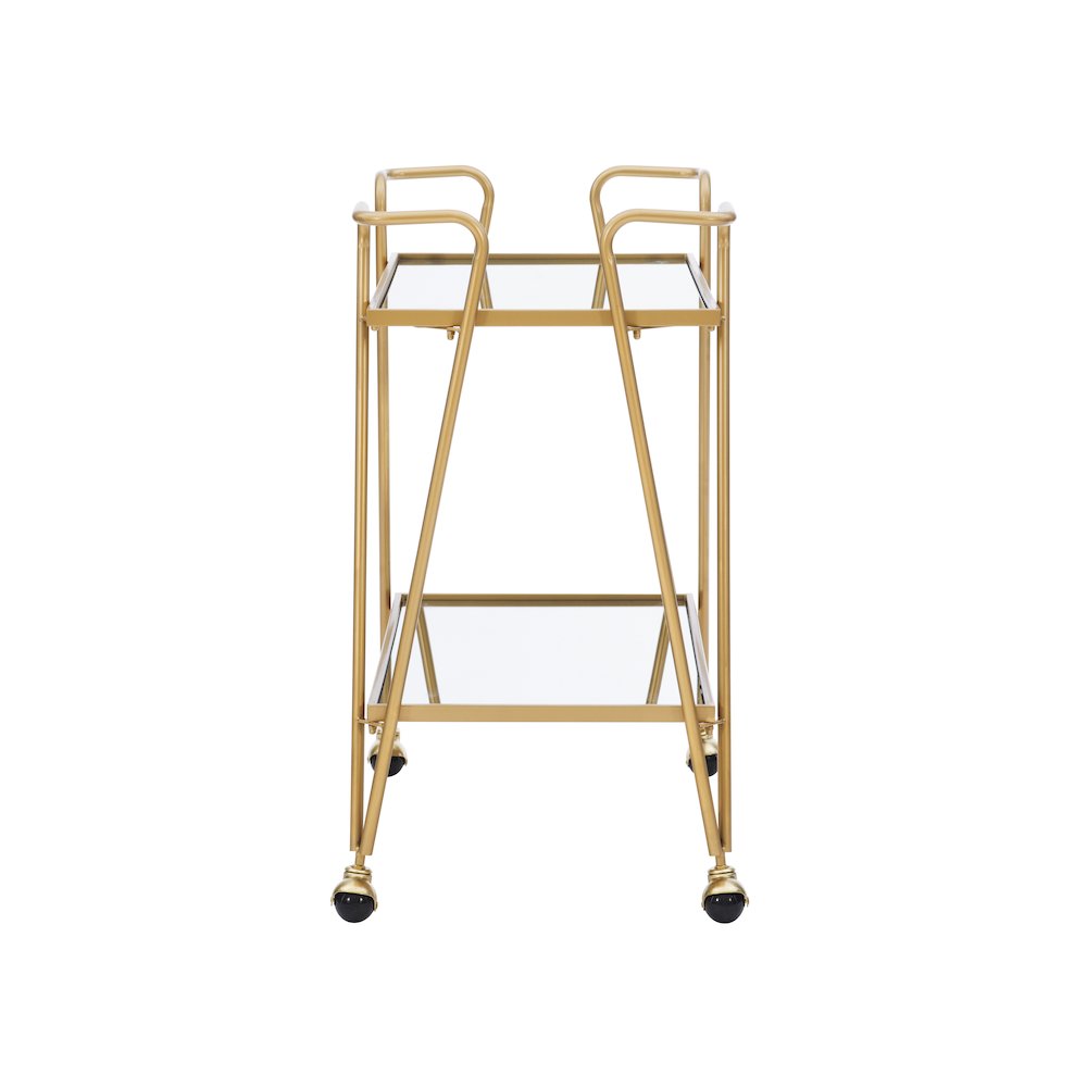 Gold Mid-Century Bar Cart. Picture 5