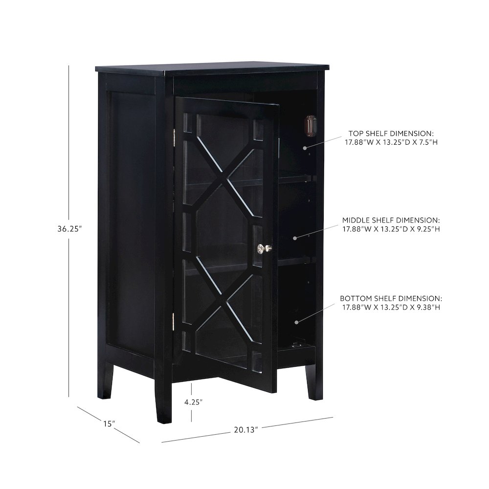 Fetti Black Small Cabinet. Picture 13