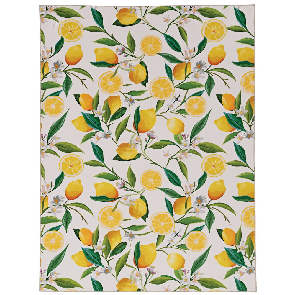 Washable Sumner Ivory/Yellow 2x3, Rug. Picture 2