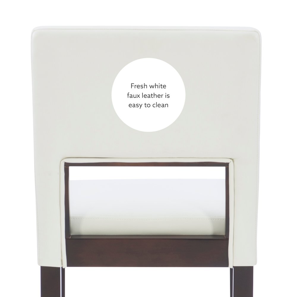 Vega Bar Stool White 30. Picture 11