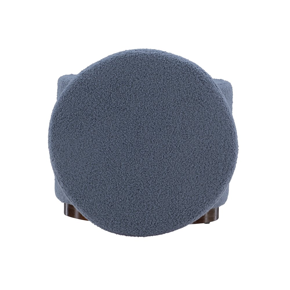 Blanche Storage Ottoman Blue Gry Walnut. Picture 5