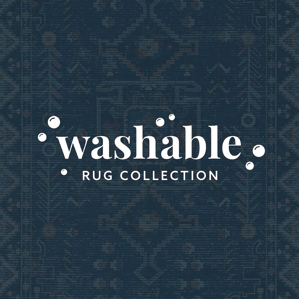 Washable Larson Navy/Ivory 2x3, Rug. Picture 7