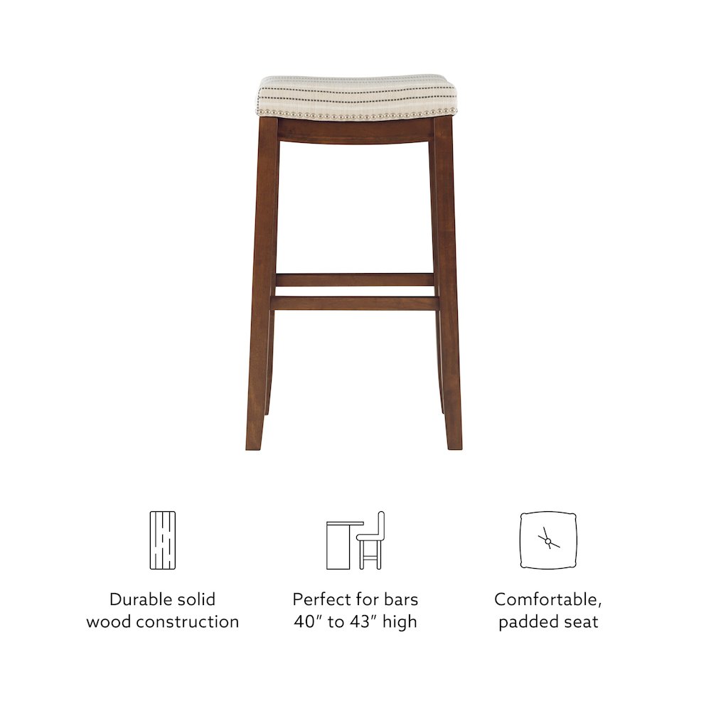 Claridge Natural Bar Stool. Picture 13