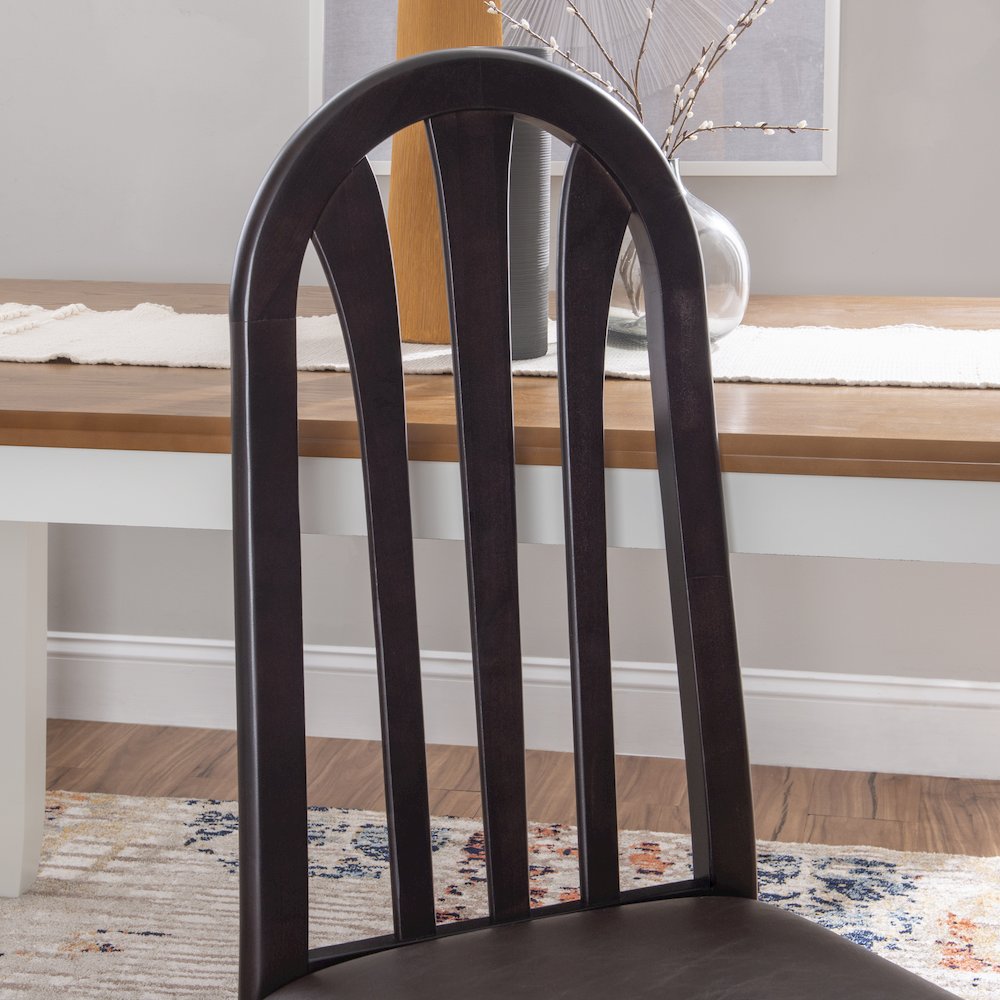 Jesper Side Chair Brown Set Of 2. Picture 4