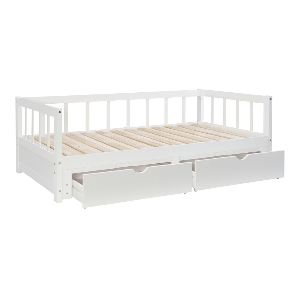 Hadley Storage Trundle Daybed, White. Picture 2