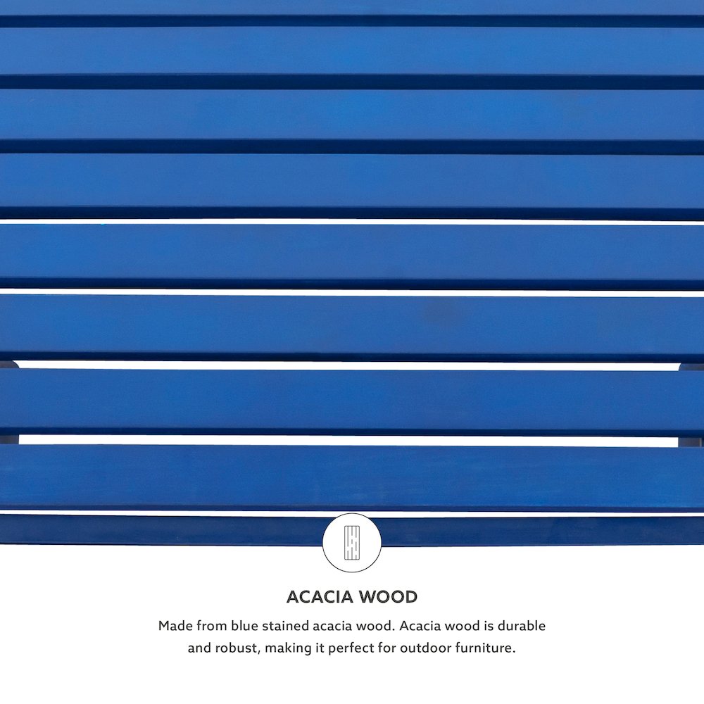 Adirondack Ottoman Blue. Picture 8
