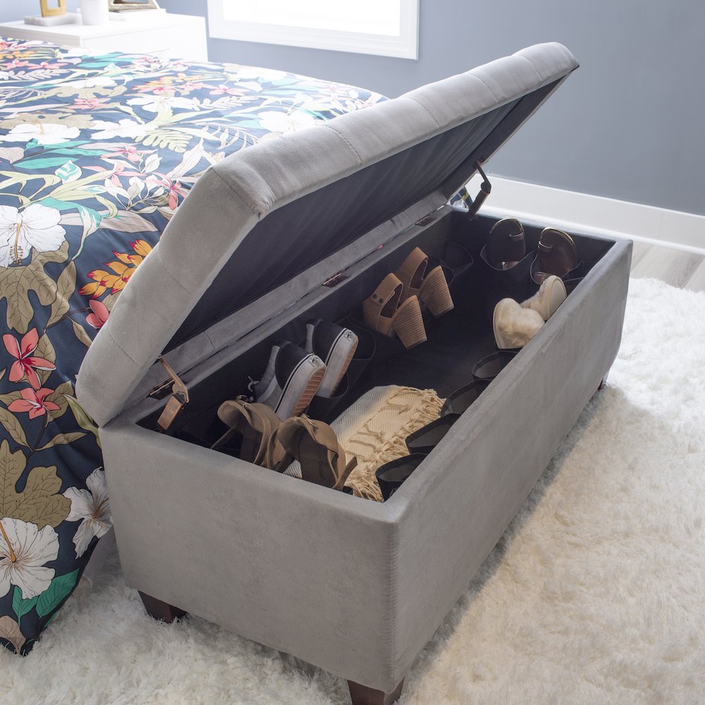 Carmen Shoe Storage Ottoman. Picture 5