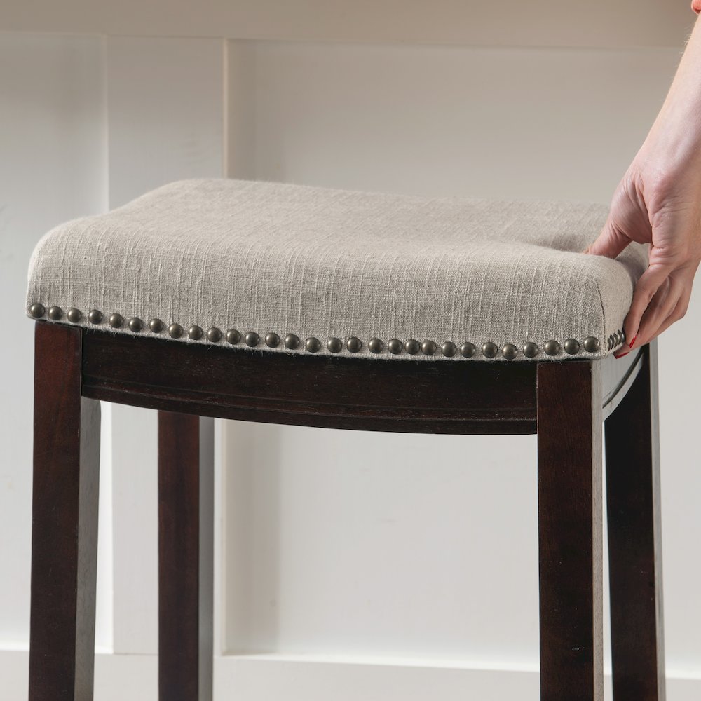 Claridge Linen Counter Stool. Picture 6