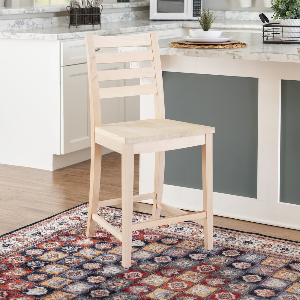 Flynn Counter Stool Unfinished Set Of 2. Picture 4