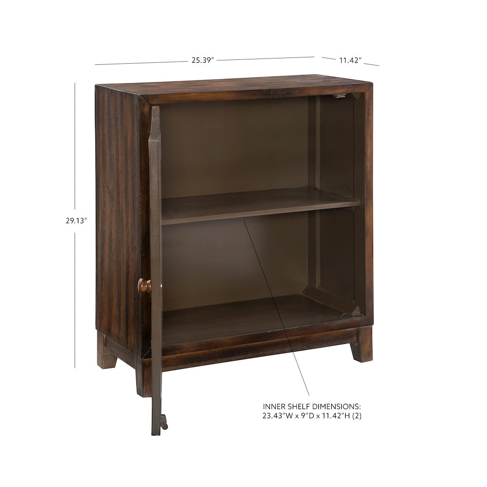 Grace Accent Cabinet Dark Brown. Picture 13