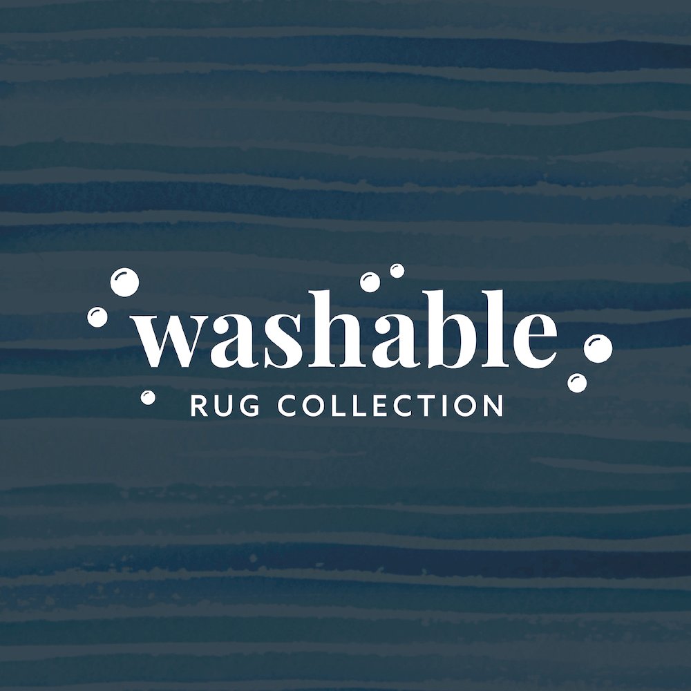 Washable Janna Ivory/Blue 2x3, Rug. Picture 7