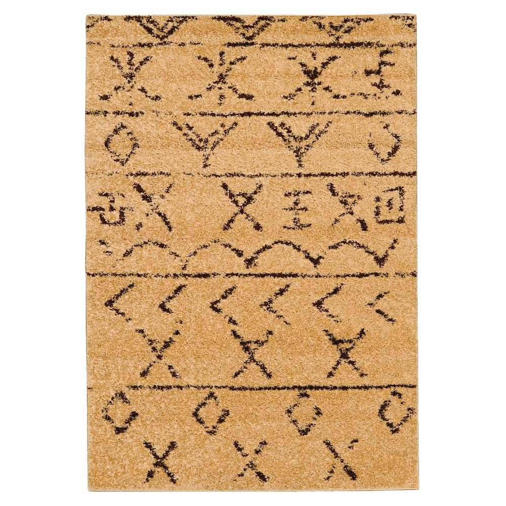Moroccan Atlas Camel & Brown 5x7, Rug. Picture 1