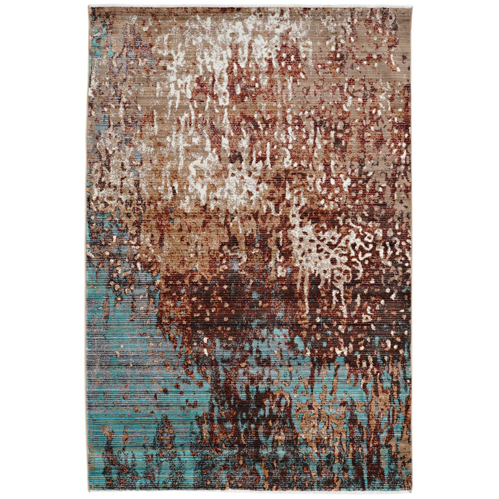 Illusions Forest Beige & Green 5x8, Rug. Picture 1