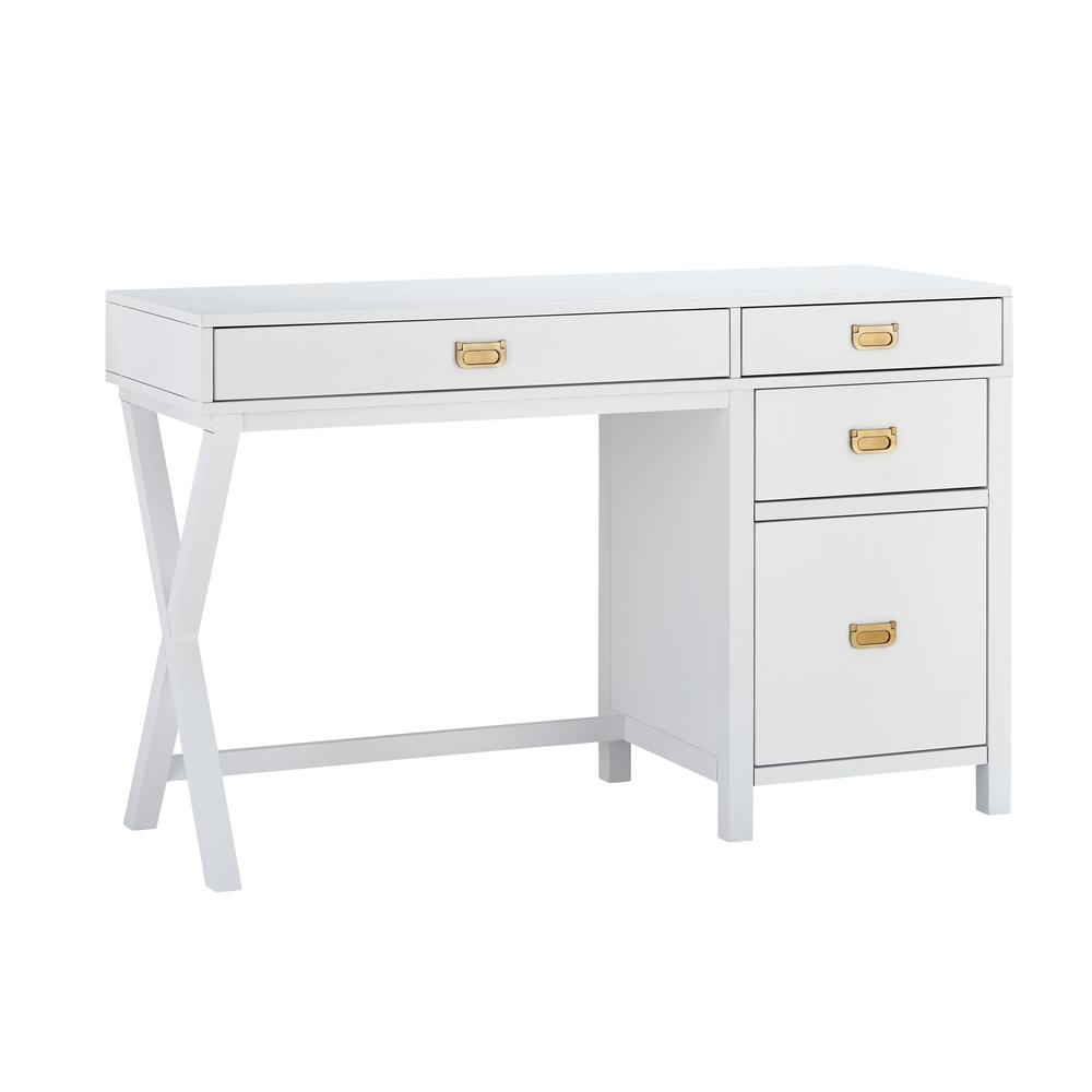 Peggy Side Storage Desk White. Picture 1
