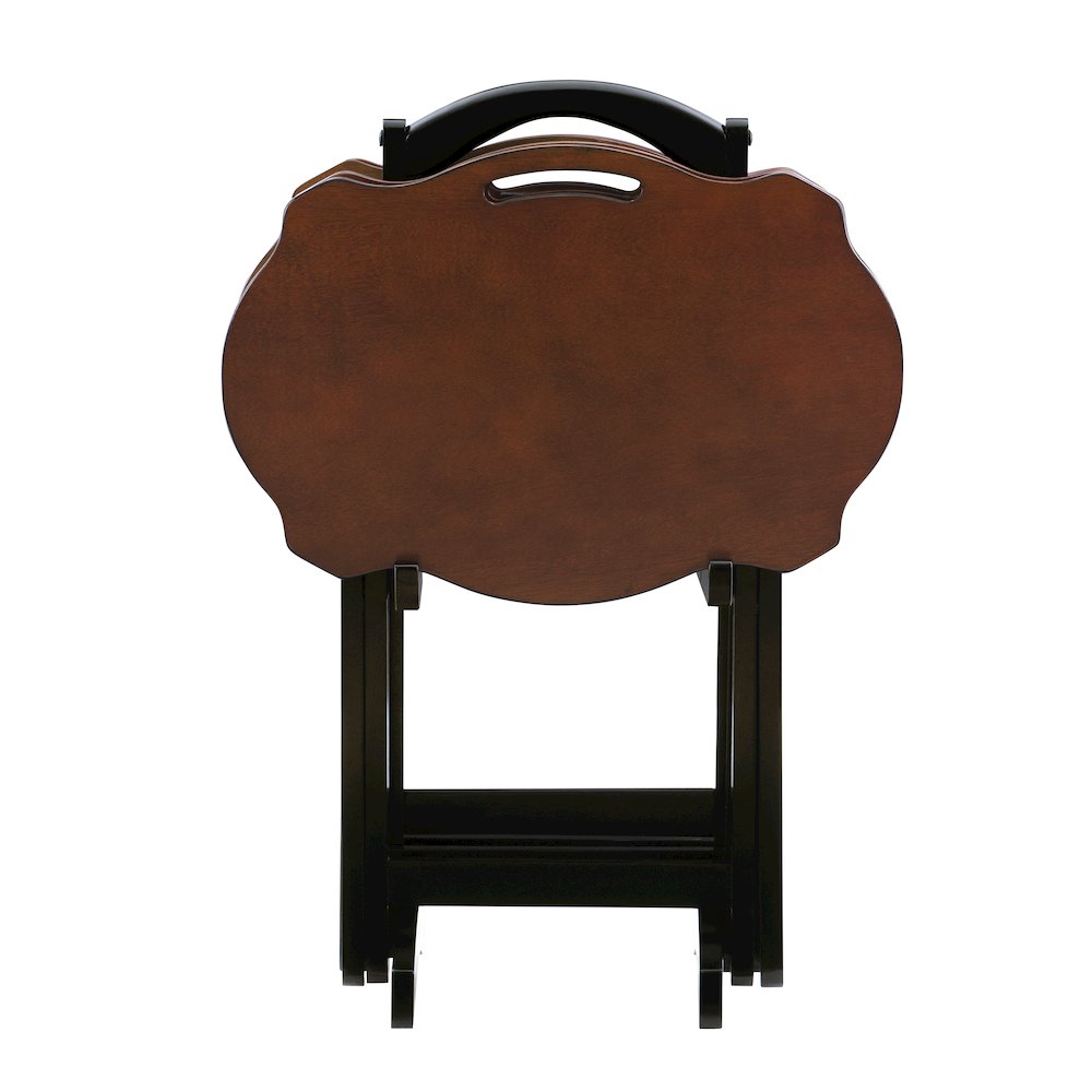 Serpentine Black Tray Table. Picture 3