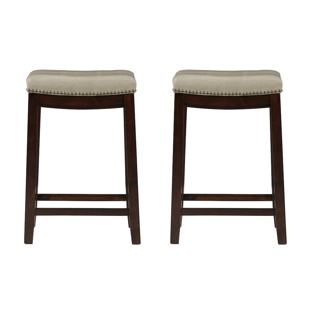 Claridge 2 Pk Beige Counter Stool. Picture 1