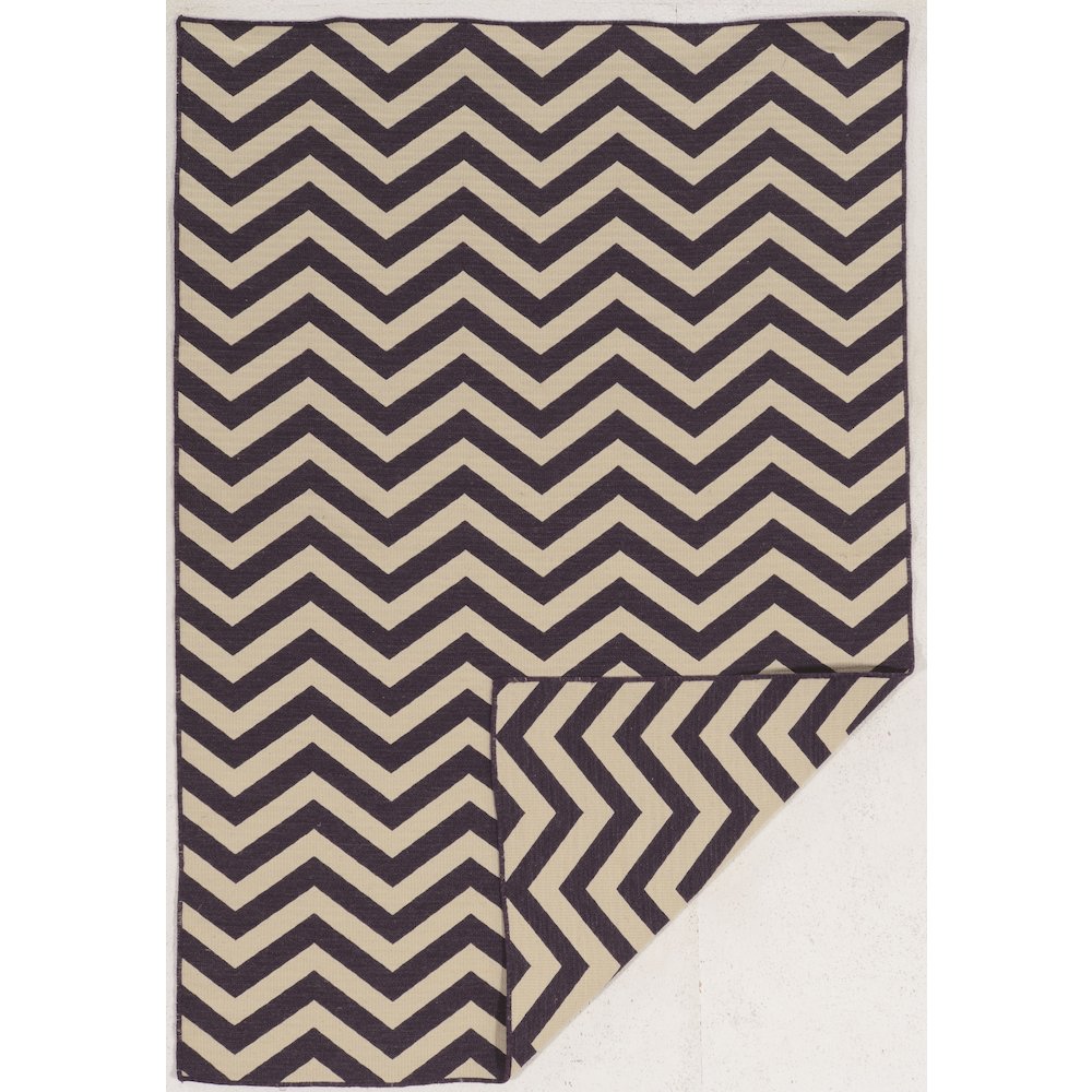 Salonika Reversible Chevron Purple 5x8, Rug. Picture 1