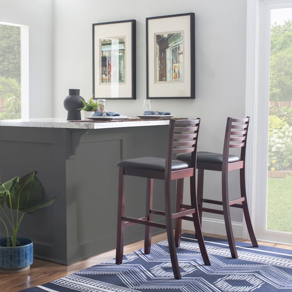 Triena 30 In Ladder Bar Stool. Picture 2