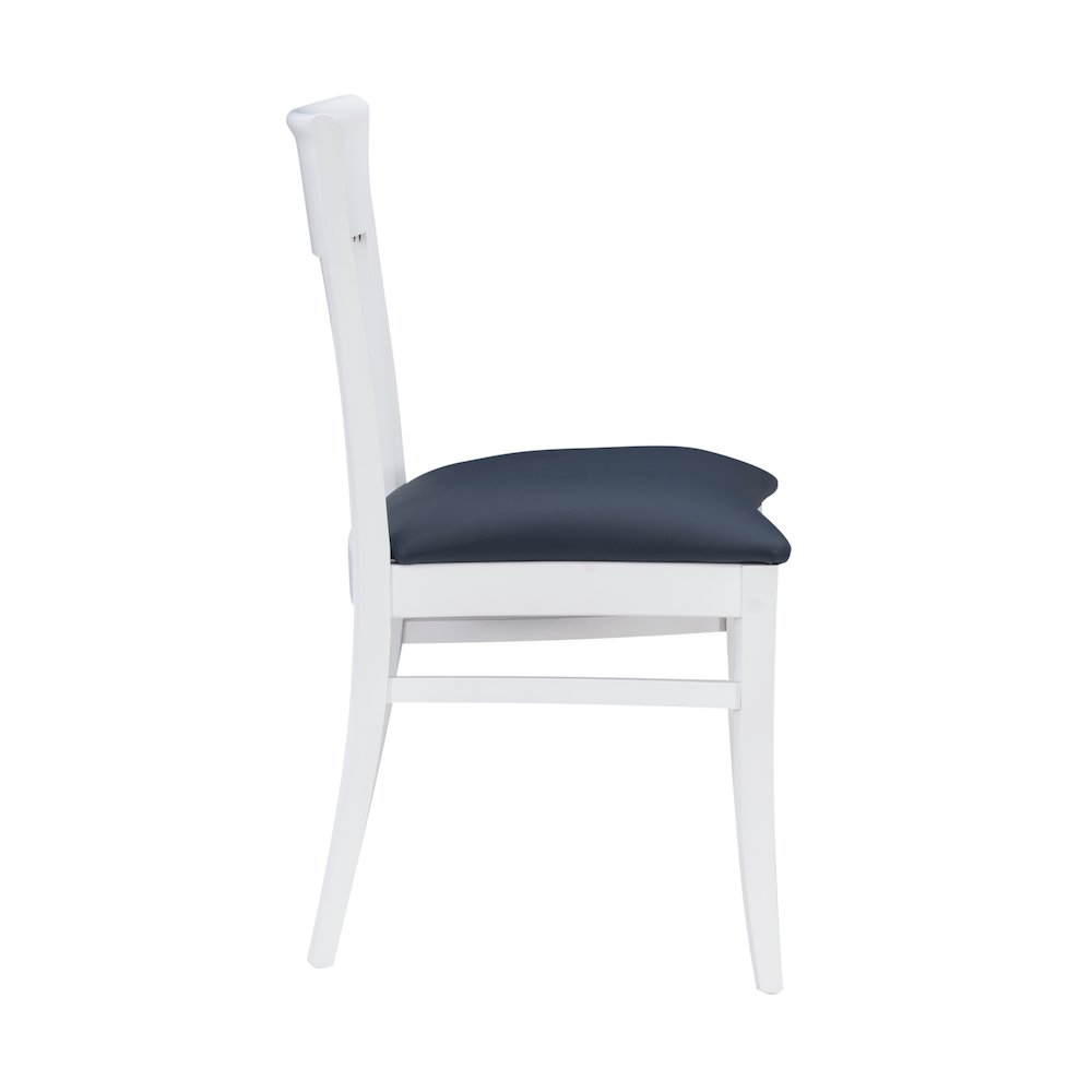 Jenny Upholstered  Chair White Set Of 2. Picture 6