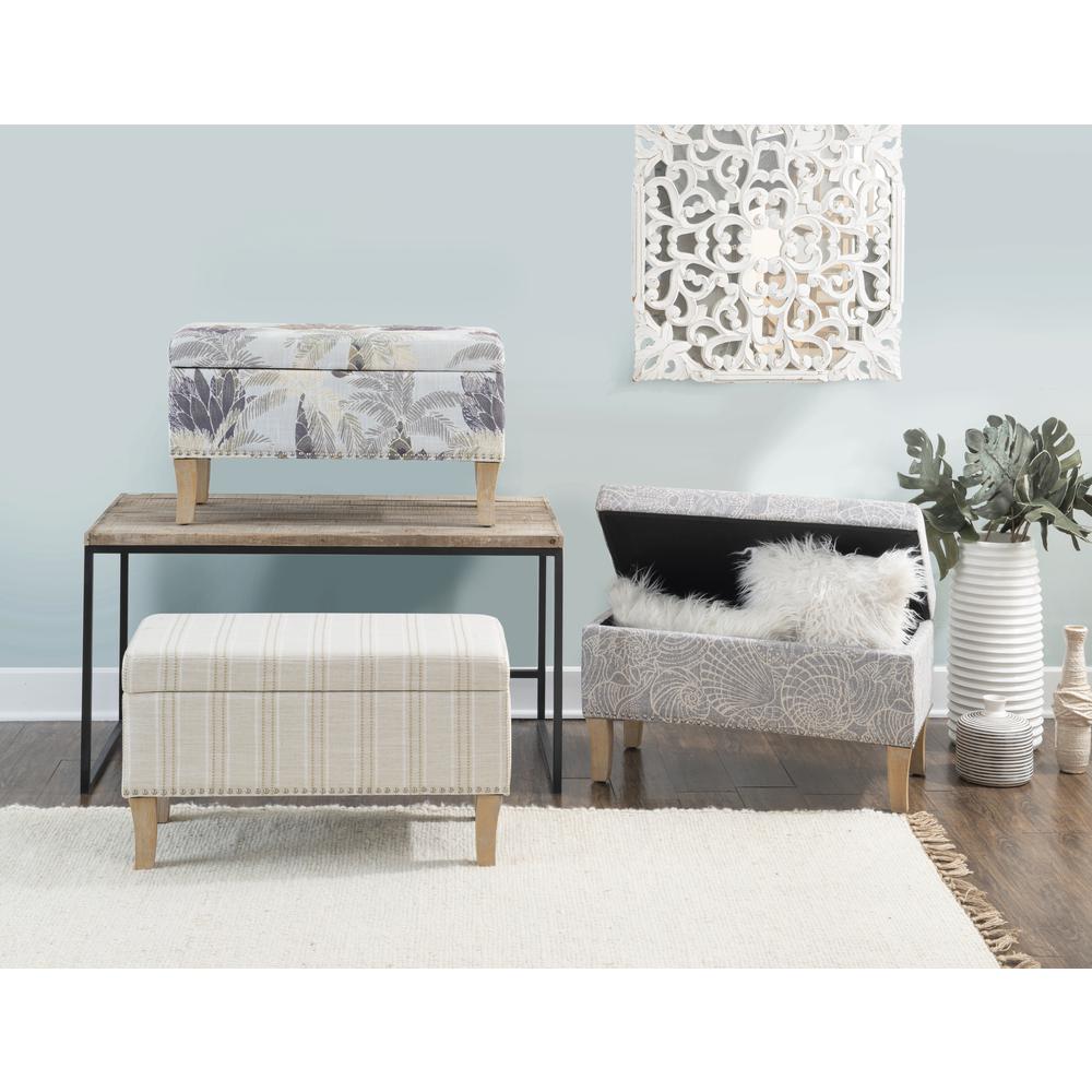 Stephanie Upholstered Storage Ottoman, Stone. Picture 10