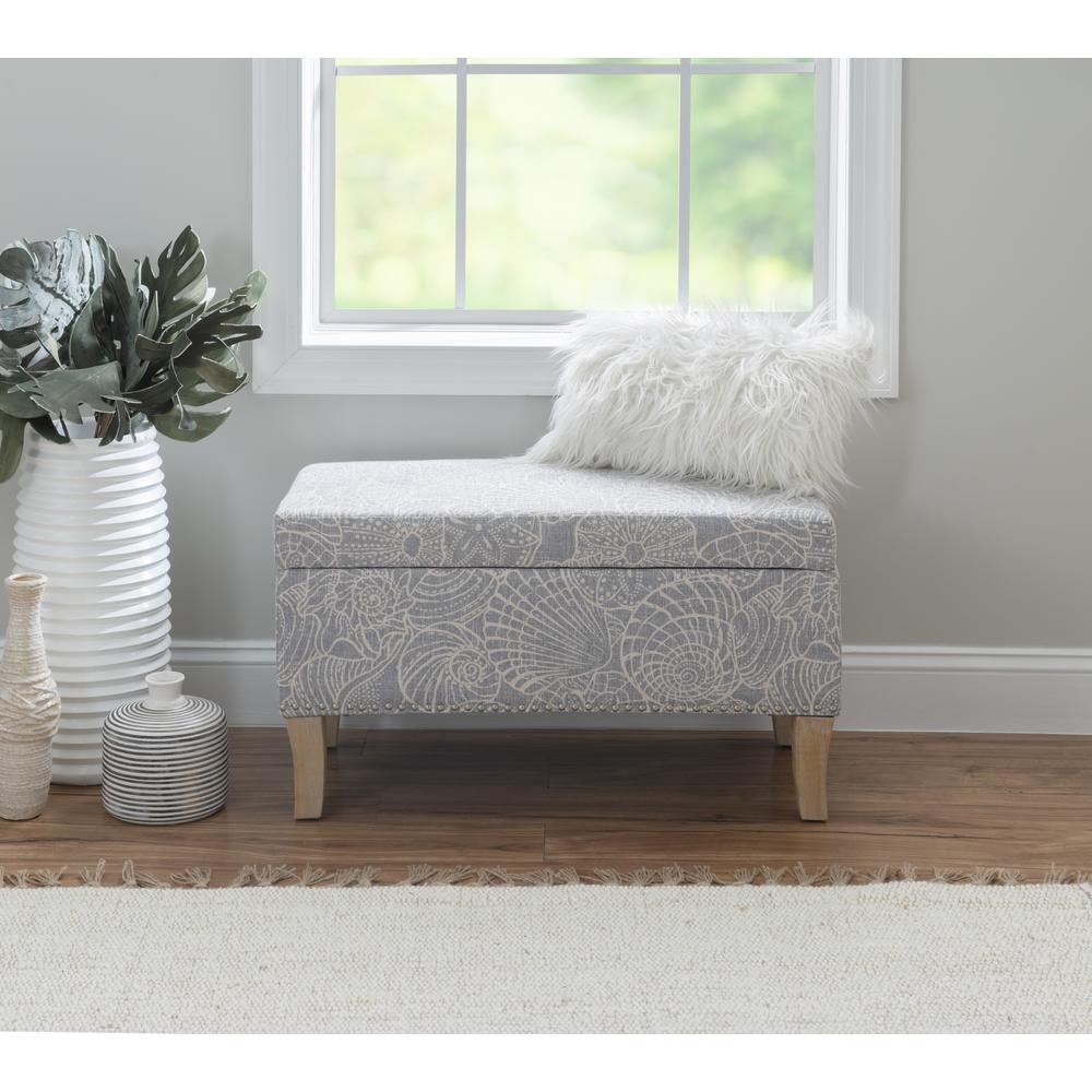 Stephanie Upholstered Storage Ottoman, Stone. Picture 12