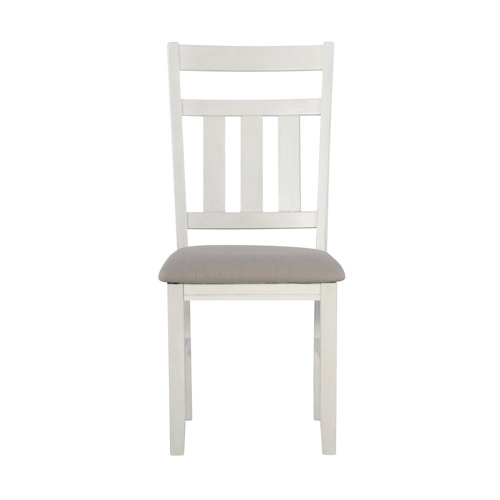 Turino Distressed White 7 PC Dining Set. Picture 3