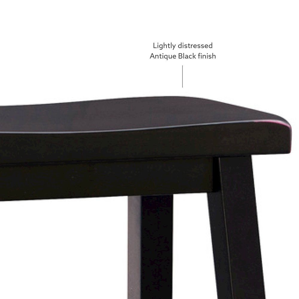 Antique Black with Sand Through Terra Cotta Counter Stool. Picture 10