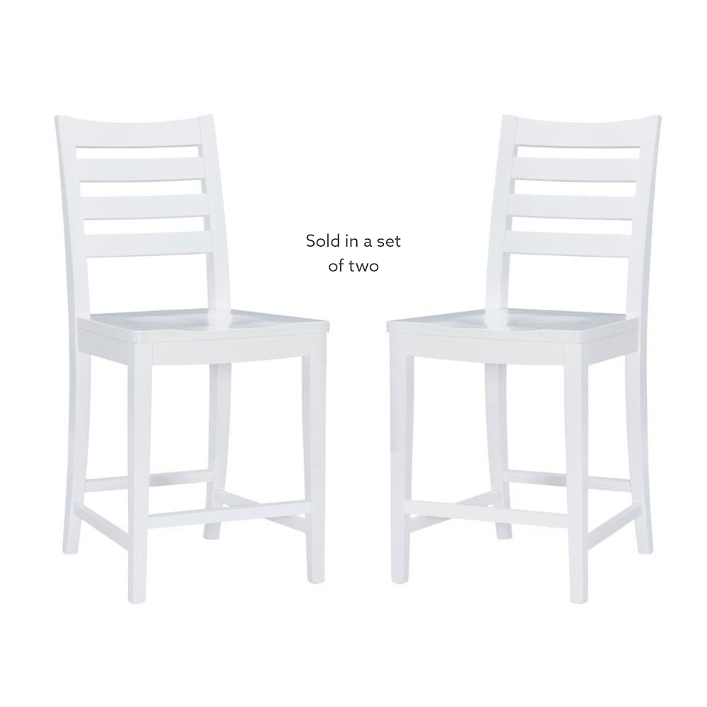 Flynn Counter Stool White Set Of 2. Picture 11