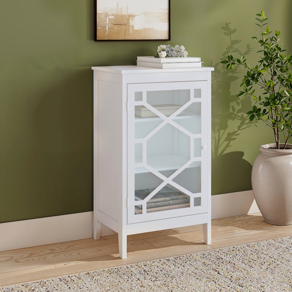 Fetti White Small Cabinet. Picture 6