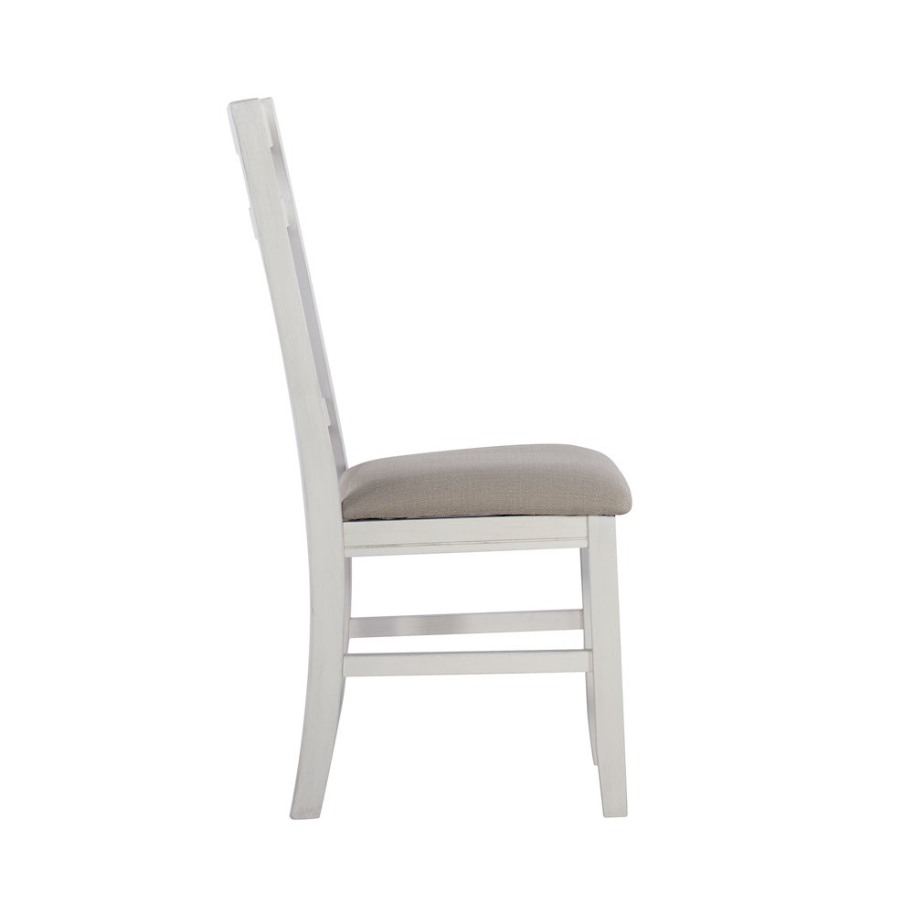 Turino Distressed White 6 PC Dining Set. Picture 8