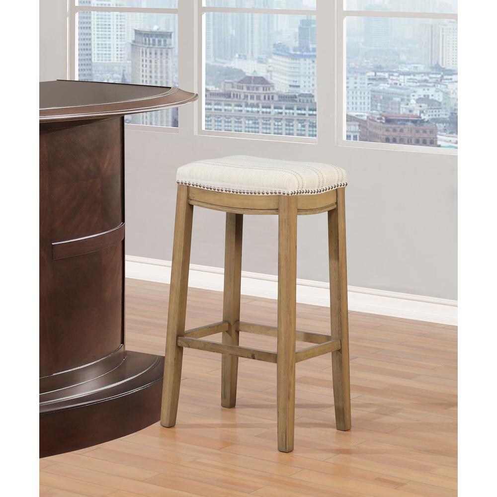 Claridge  Linen Striped Bar Stool. Picture 2