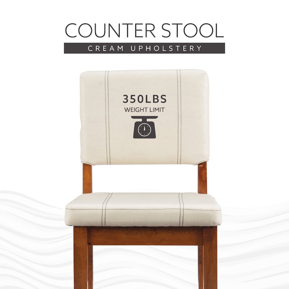 Milano Counter Stool Cream. Picture 13