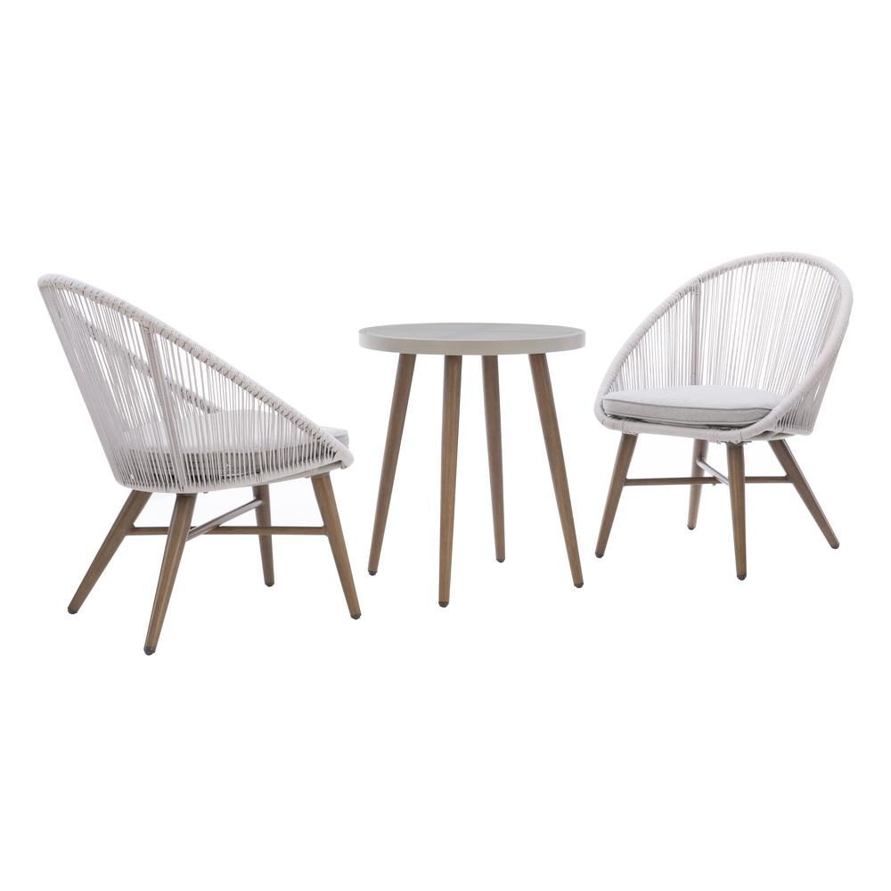 Townsend 3PC Bistro Set, Grey. Picture 7