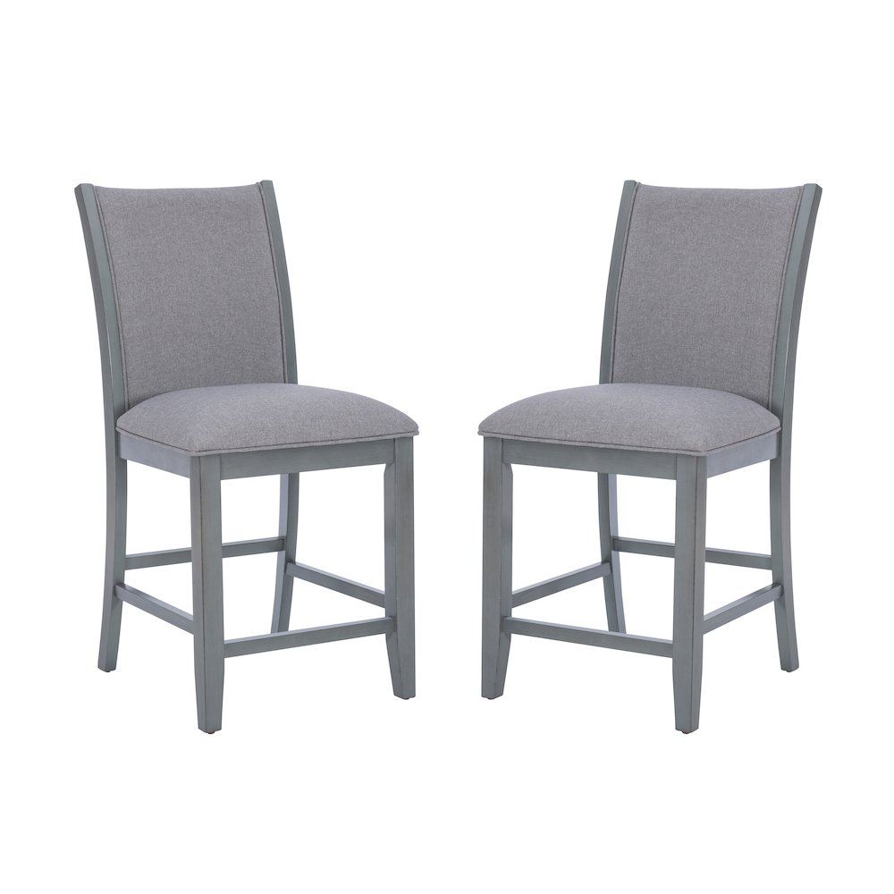 Abbot Counter Stool Set Of 2 Gray. Picture 1