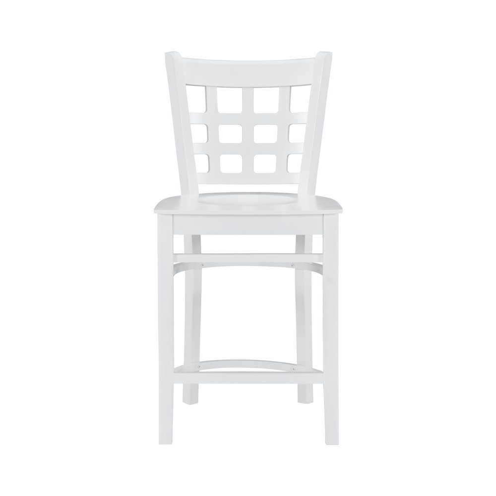 Lola Counter Stool White Set Of 2. Picture 2