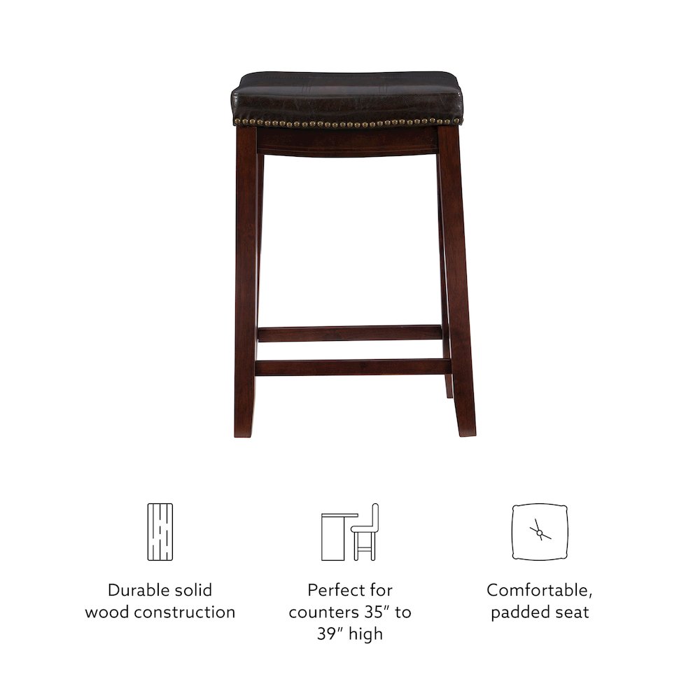 Claridge Brown Counter Stool. Picture 13