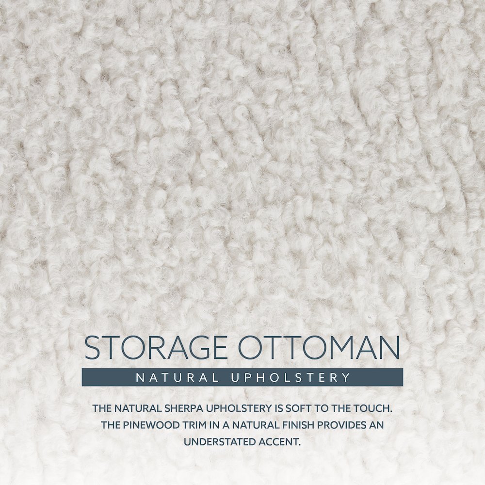 Blanche Storage Ottoman Natural. Picture 10