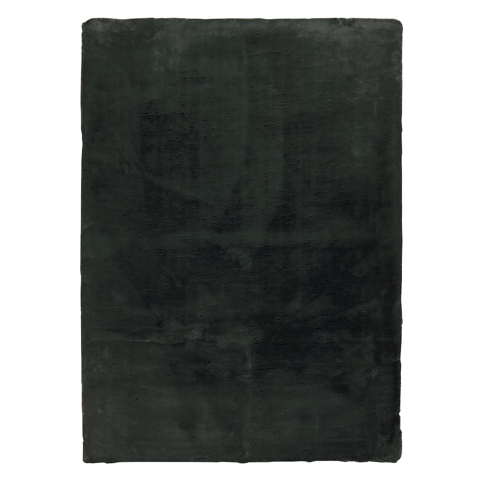 Maven Faux Rabbit Dark Green 8x10, Rug. Picture 1