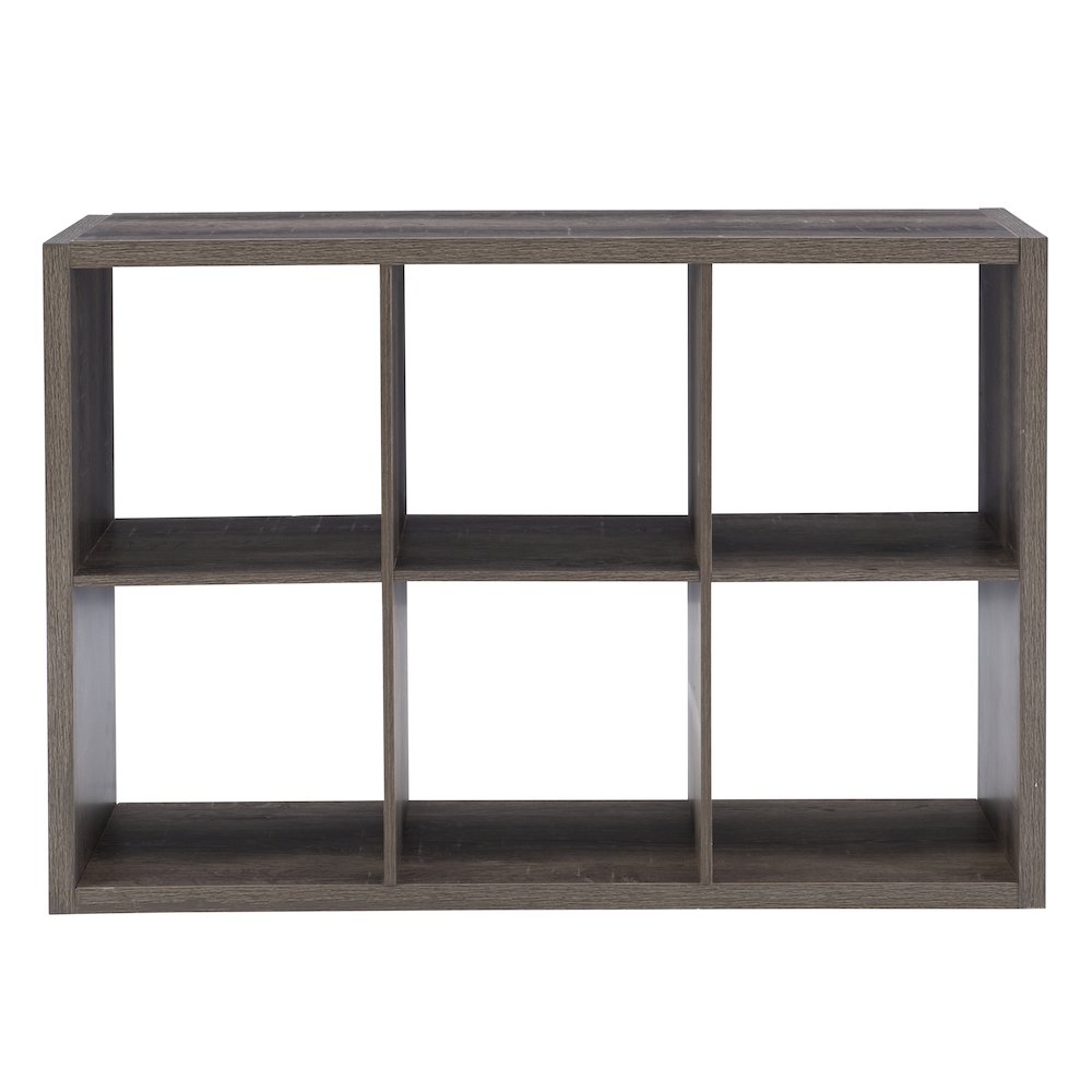 Galli 6 Cubby Storage Cabinet Grey. Picture 2